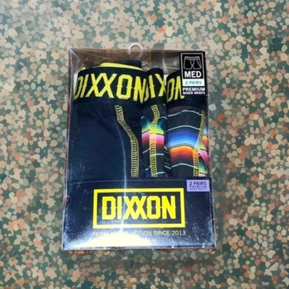 2 Pk Dixxon Boxer Briefs 4 Insane Comfort 4 Way Stretch Keyhole Mid Rise Cotton - Picture 10 of 15